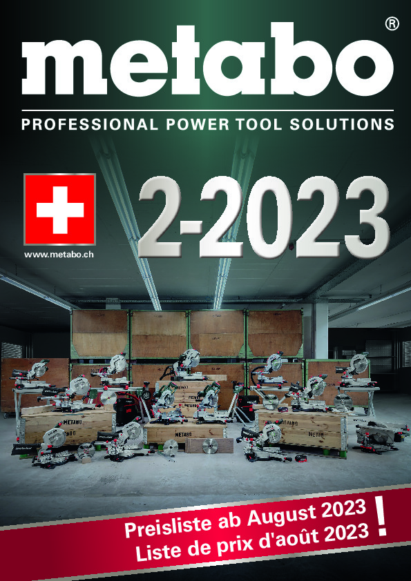 Metabo Liste prix 2023