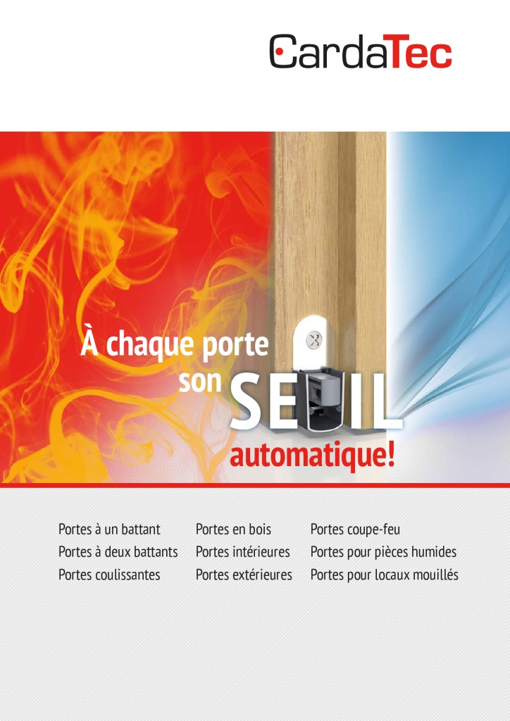 CardaTec – ensemble de la gamme